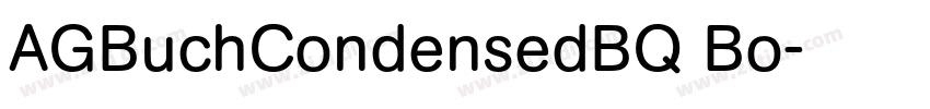 AGBuchCondensedBQ Bo字体转换